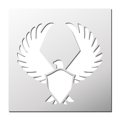 Pochoir Bouclier Aigle