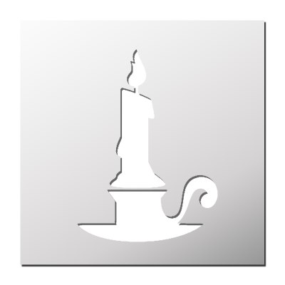 Pochoir Bougie