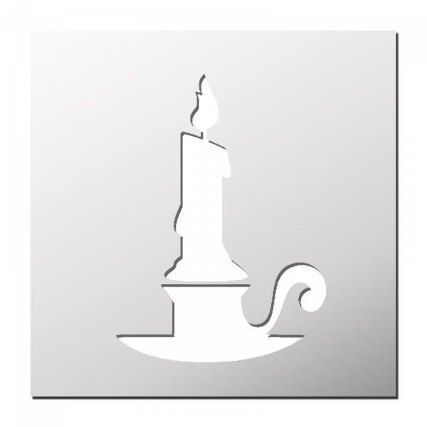 Pochoir Bougie