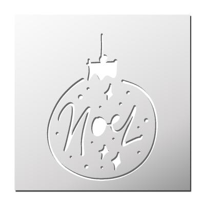Pochoir Boule de Noël