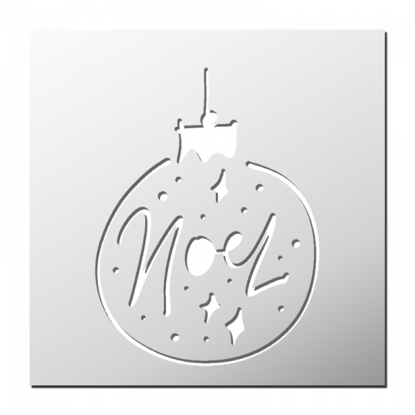 Pochoir Boule de Noël