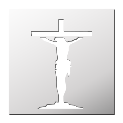 Pochoir Christ