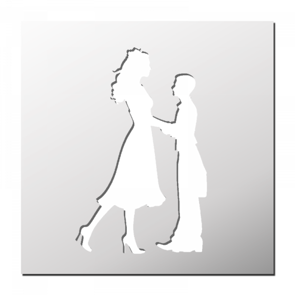 Pochoir Couple Marié