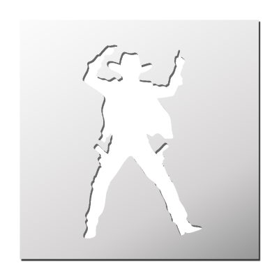Pochoir Cowboy