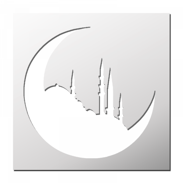 Pochoir Croissant de lune Mosquée