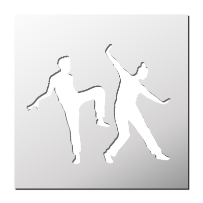 Pochoir Danseurs