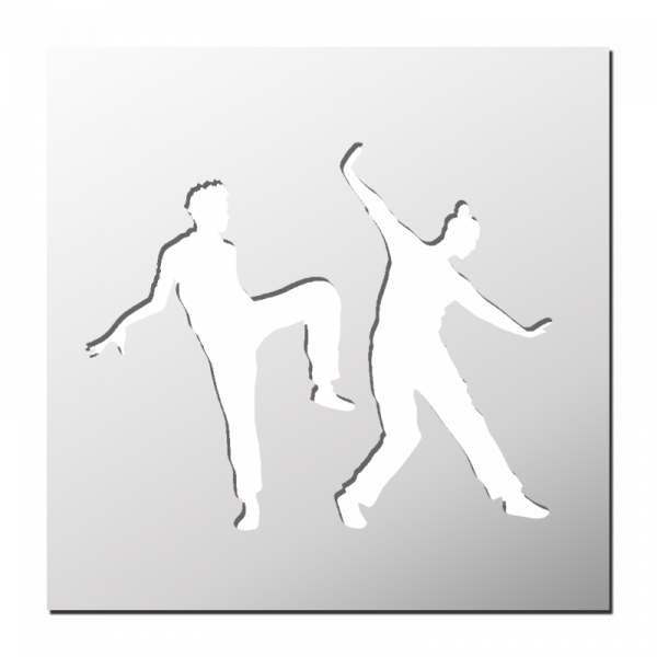 Pochoir Danseurs