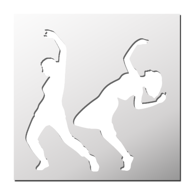 Pochoir Danseuses