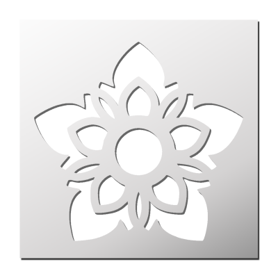 Pochoir Fleur