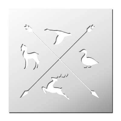 Pochoir Chasse
