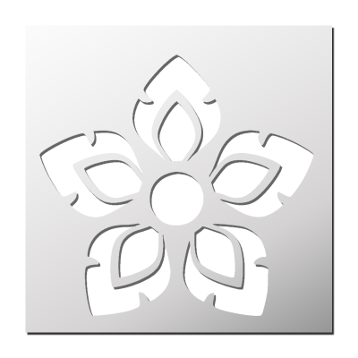 Pochoir Fleur