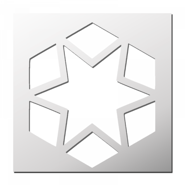 Pochoir Hexagone Etoile