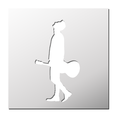 Pochoir Guitariste