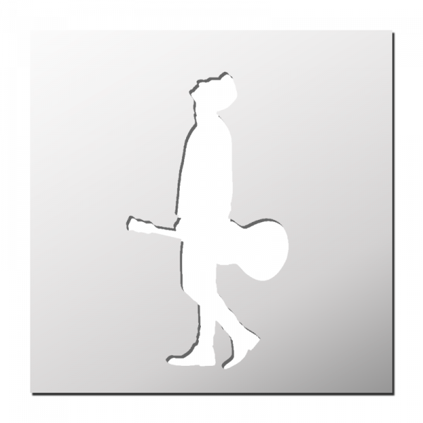 Pochoir Guitariste
