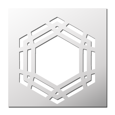 Pochoir Hexagone