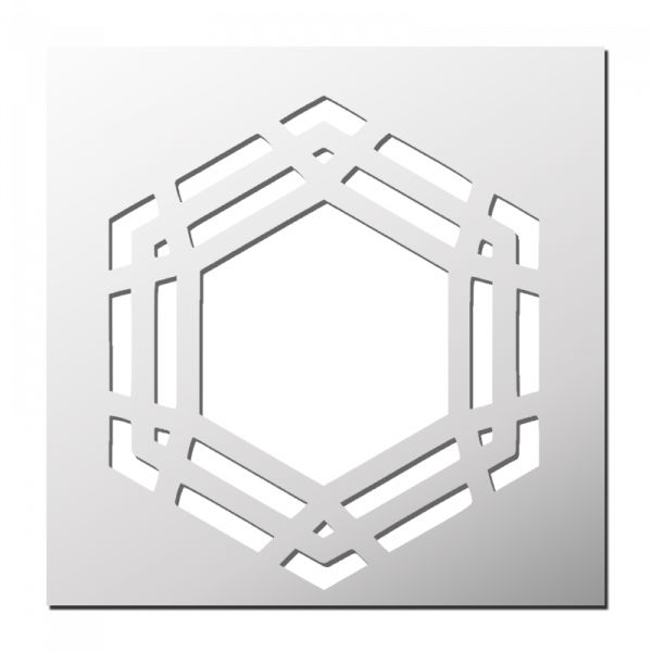 Pochoir Hexagone