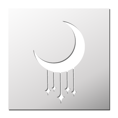 Pochoir Lune Etoiles