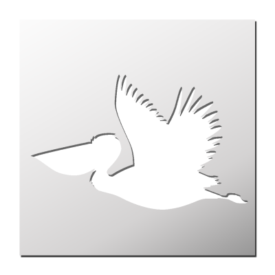Pochoir Pélican
