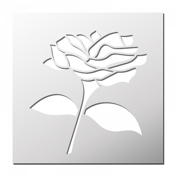Pochoir Rose