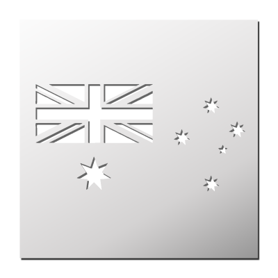Pochoir Drapeau Australie