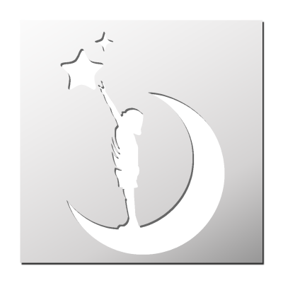 Pochoir Enfant attrape étoiles