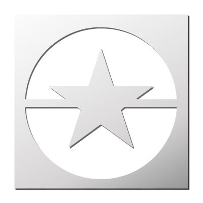 Pochoir Etoile Cercle
