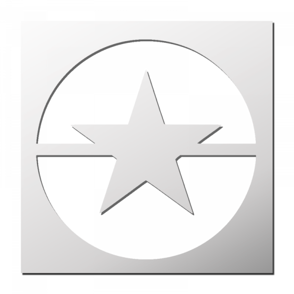 Pochoir Etoile Cercle