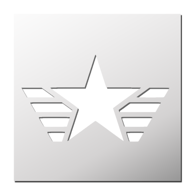 Pochoir Etoile US
