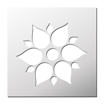 Pochoir Fleur
