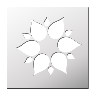 Pochoir Fleur