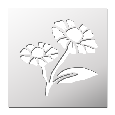 Pochoir Fleurs
