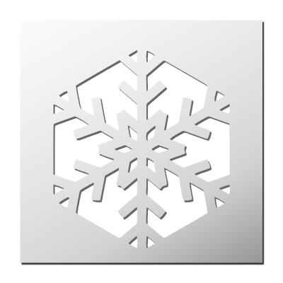 Pochoir Flocon de neige