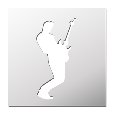 Pochoir Guitariste