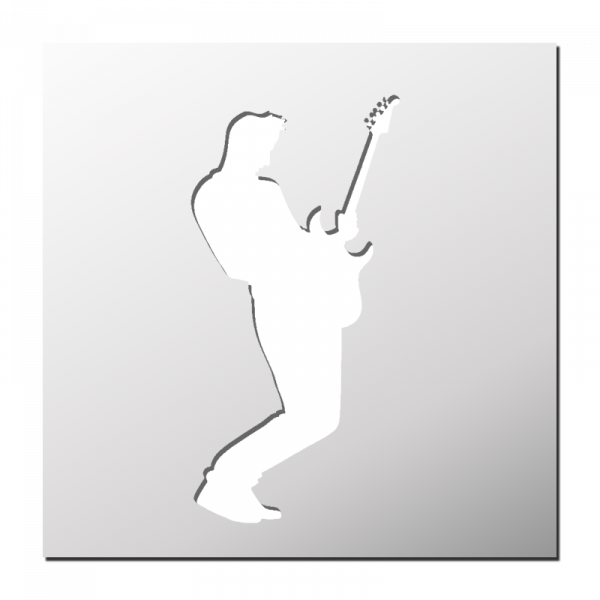 Pochoir Guitariste