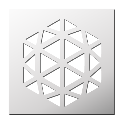 Pochoir Hexagone Triangles