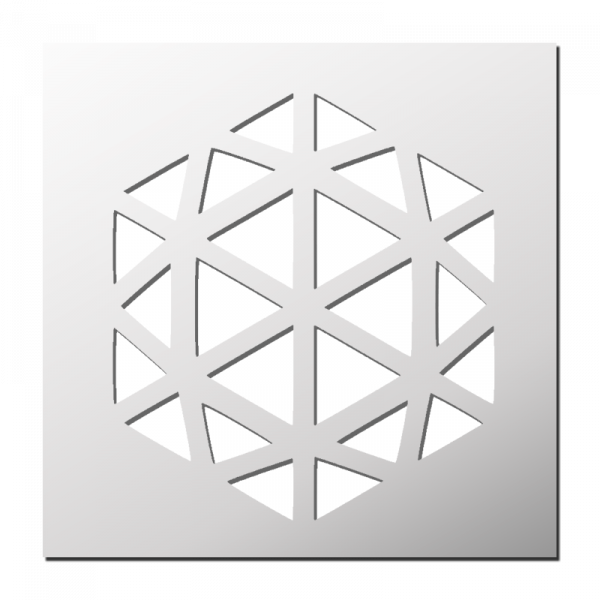 Pochoir Hexagone Triangles