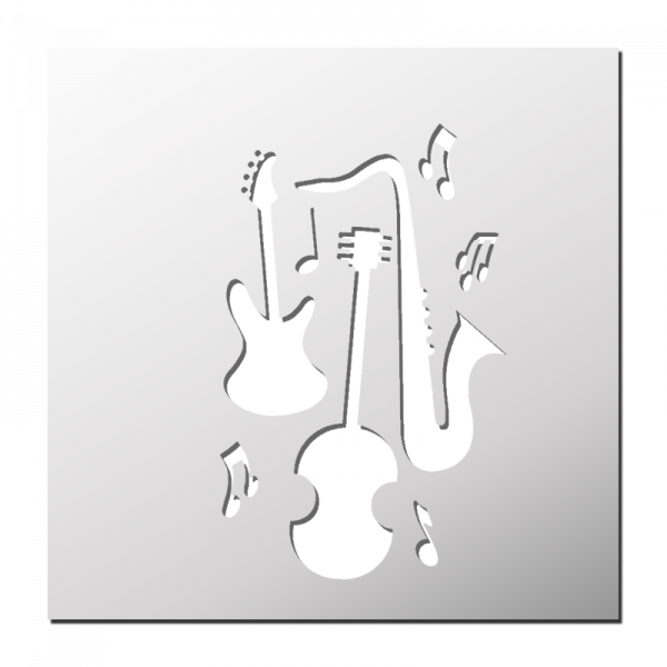 Pochoir Instruments de musique