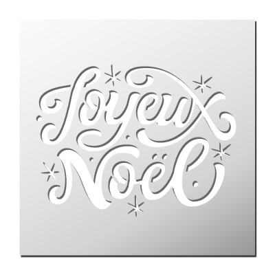 Pochoir Joyeux Noël