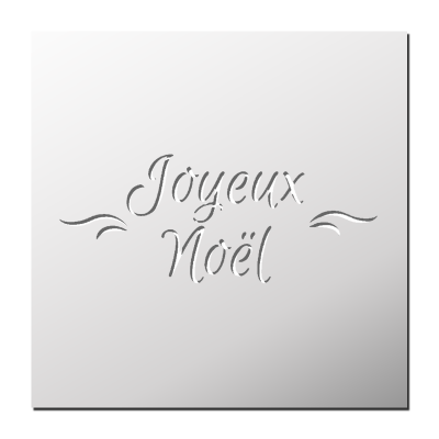 Pochoir Joyeux Noël