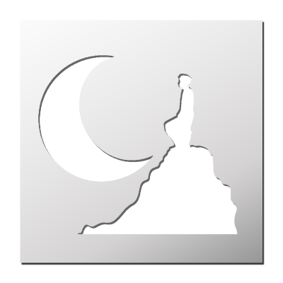 Pochoir Lune Enfant