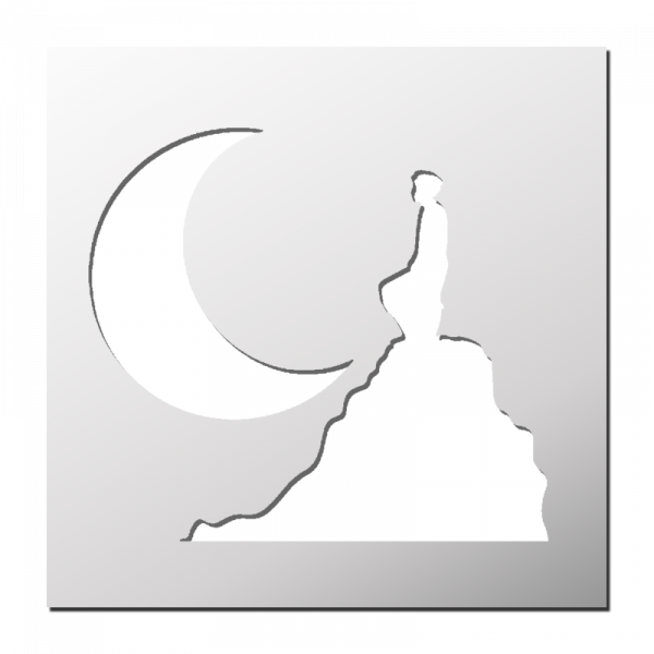 Pochoir Lune Enfant