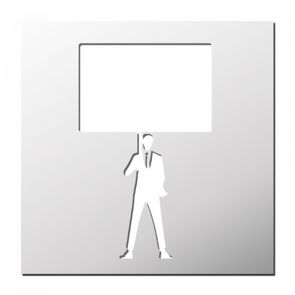 Pochoir Manifestant