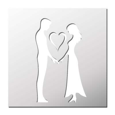 Pochoir Mariage