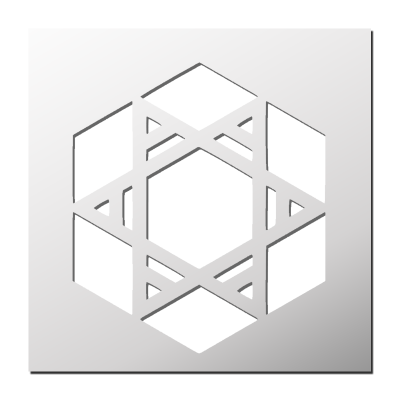 Pochoir Mosaïque Hexagone