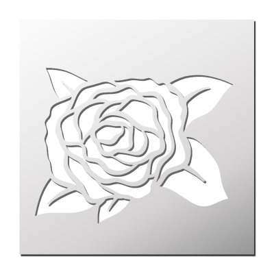 Pochoir Rose