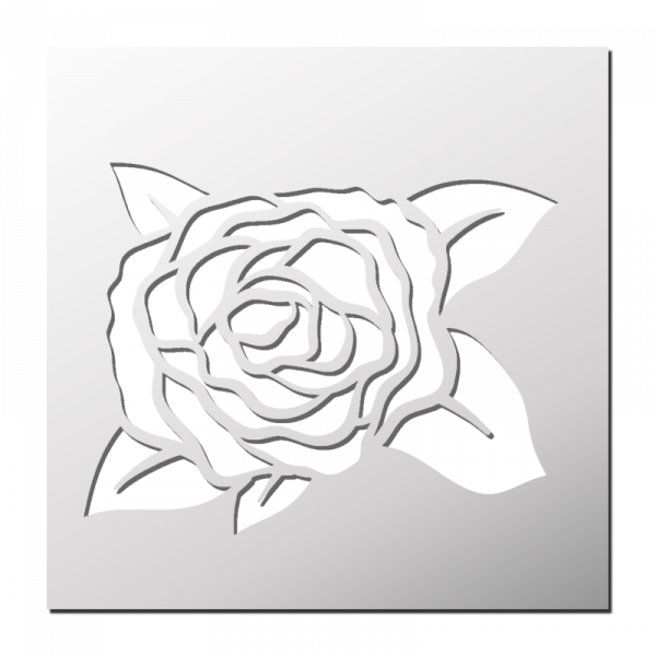 Pochoir Rose