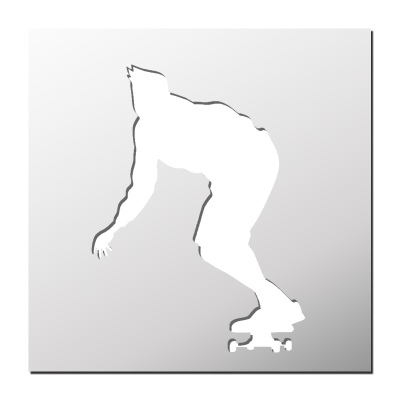 Pochoir Skateur