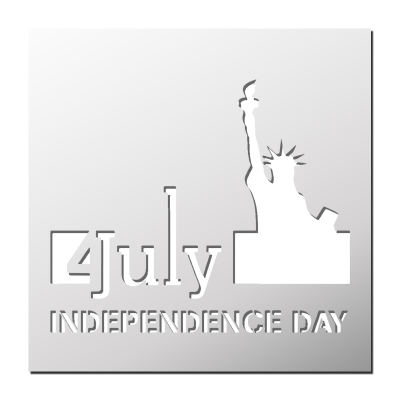 Pochoir 4 July Independance Day