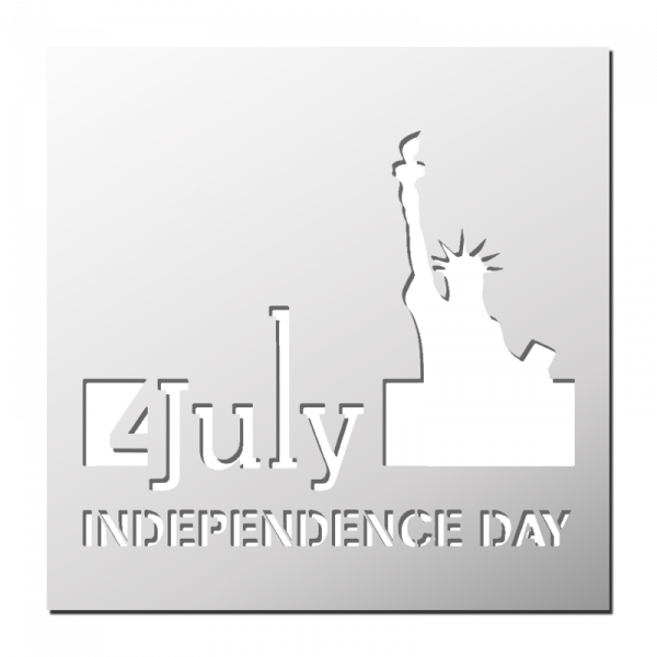 Pochoir 4 July Independance Day