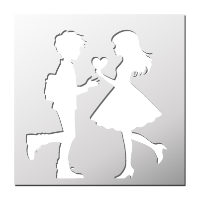 Pochoir Amour